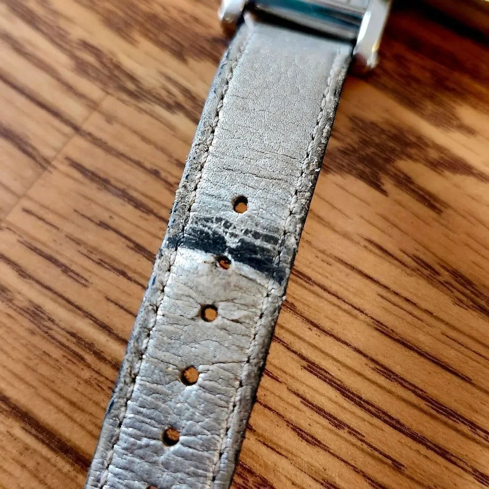 JUICY COUTURE G&P Silver And Leather Ladies Watch VINTAGE INSPIRED